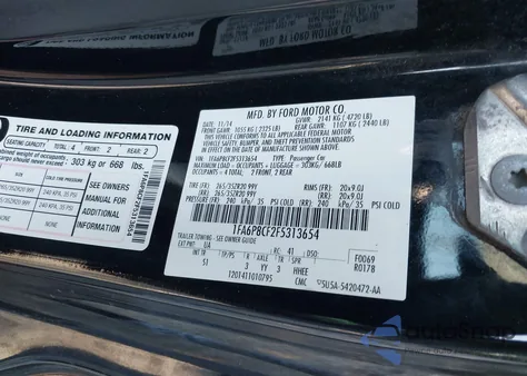 2015 Ford Mustang Gt Premium из США, поврежденный, VIN 1FA6P8CF2F5313654